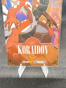 NON TCG Pokemon Elf Eif Origin Collection 3.0 Koraidon Ticket Stub Long Card - Image 3