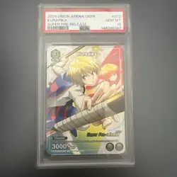 2024 Union Arena UEPR Kurapika #72 Hunter x Hunter Super Pre Release Psa 10 - Image 1