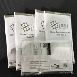 New!!! 4*Gundam Card Game Store Tournament Kit Vol. 3 2026 Sealed Bandai - Image 1
