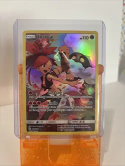 Pokemon TCG Torkoal 237/236 Cosmic Eclipse Secret Rare Fire Card - Image 1
