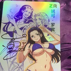 Nico Robin ONE PIECE GODDESS ZR INFLUENCER Anime Girl Holo Card Bikini - Image 2
