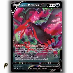 Pokemon Chilling Reign Galarian Moltres V 097/198 Ultra Rare Holo Card NM - Image 1