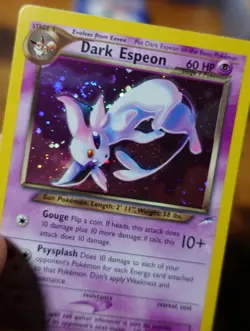 Dark Espeon 4/105 Holo Shift Error SWIRL Must See Neo Destiny Pokemon Card LP-MP - Image 3