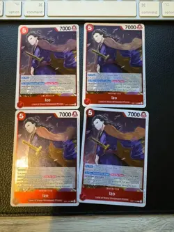 EB01-002 Izo : X4 Playset Rare Foil One Piece English TCG Card : EB01: - Image 1
