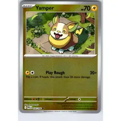 Yamper 30/94 Paldean Fates Pokemon Card Reverse Holo LP TCG singles Near Mint - Image 1