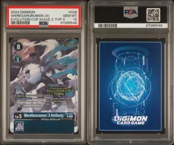 Digimon Card Game WereGarurumon (X Antibody) -BT9-028 Evolution Cup Top 4 PSA 10 - Image 3