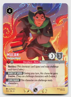 Mulan - Charging Ahead 7 Promo Disney Lorcana Promo Cards Lorcana Near Mint - Image 1