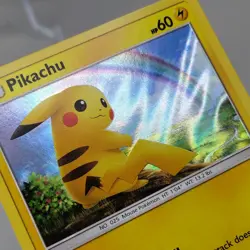 Pokemon TCG Pikachu 28/73 Holo 60HP Shining Legends 2017 Rainbow Card LP - Image 4