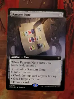 MTG Card : Ransom Note #357 (Murders at Karlov Manor) EXTENDED ART - Image 1