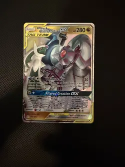 Pokemon Card Arceus & Dialga & Palkia GX 156/236 Cosmic Eclipse Ultra Rare NM - Image 1