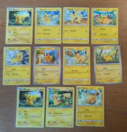 HUGE LP/NM Pokemon Pikachu Card Lot - XY, Sun & Moon, Sword & Shield, S&V - Image 1
