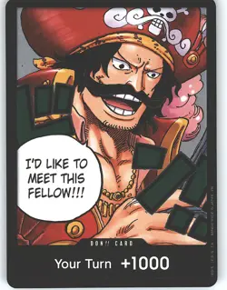 DON!! Card (Gol.D.Roger) DON!! Carrying On His Will One Piece Foil Near Mint - Image 1