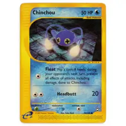 2003 Pokemon Chinchou Aquapolis Set E-Reader #70/147 Non-Holo Card LP-NM SeePics - Image 1