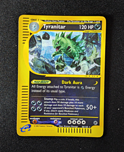 Nintendo Pokemon TCG Tyranitar e-Card Reverse Holo Rare 66/165 2002 English - Image 1