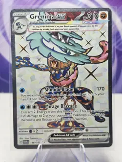 Greninja ex 198/167 Ultra Rare Full Art Twilight Masquerade Pokemon Card NM - Image 1