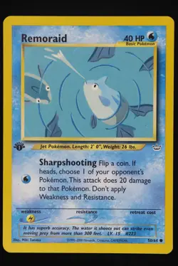 Remoraid [1st Edition] - 50 - Neo Revelation - Pokemon Card - Lightly Played - Image 1