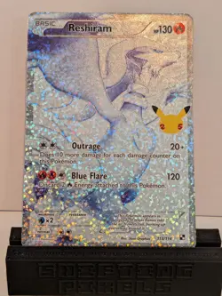 Reshiram 113/114 Pokemon TCG Celebrations Holo Full Art Ultra Rare Card NM - Image 1