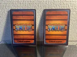 Rare Old Back One Piece Card Game Luffy Zoro 2 card set - Image 2