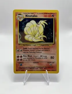 Ninetales 12/102 Base Set Holo Rare Vintage Pokemon Card WOTC 1999 - Image 1