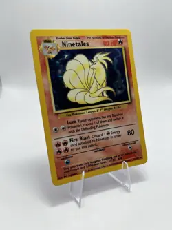 Ninetales 12/102 Base Set Holo Rare Vintage Pokemon Card WOTC 1999 - Image 2