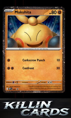 Makuhita - 068 068 Pokemon Promo ME: Mega Evolution Promo Card NM - Image 1