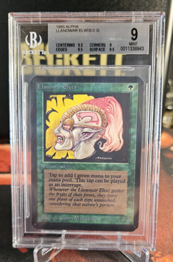 Alpha - Llanowar Elves - MTG - BGS 9 Mint B++ - Image 1