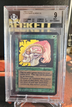 Alpha - Llanowar Elves - MTG - BGS 9 Mint B++ - Image 2