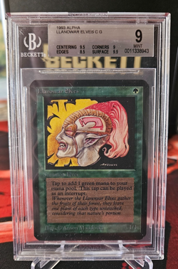 Alpha - Llanowar Elves - MTG - BGS 9 Mint B++ - Image 3