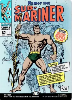 Namor The Sub-Mariner (FOIL) 391 Holo Marvel Super Heroes Magic The Gathering NM - Image 1