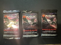 Lot of 3 Magic: The Gathering D&D Adventures in the Forgotten Realms Draft Packs - Image 1