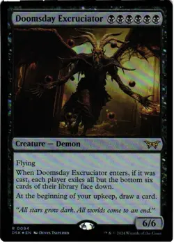 Doomsday Excruciator 94 R Duskmourn: House of Horror NM Foil MTG - Image 1