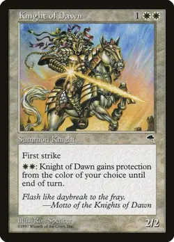 KNIGHT OF DAWN Tempest MTG Magic the Gathering NM - Image 1