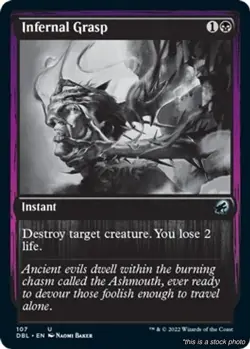 EN Infernal Grasp 107 Innistrad: Double Feature Uncommon LP - Image 1