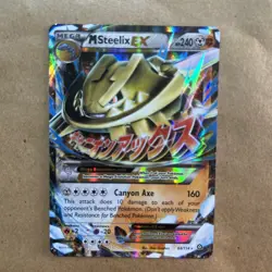 Pokemon Mega M Steelix EX Card 68/114 Steam Siege Ultra Rare - Image 1