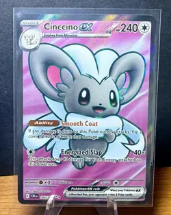 Cinccino ex 105/086 Me04: Chaos Rising Full Art Holo - Image 1