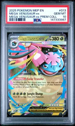 2025 POKEMON BLACK STAR PROMO #013 MEGA VENUSAUR ex PSA 10 - Image 1