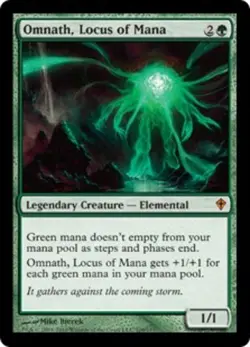 Omnath, Locus of Mana Magic mtg Moderate Play, English Worldwake x1 - Image 1