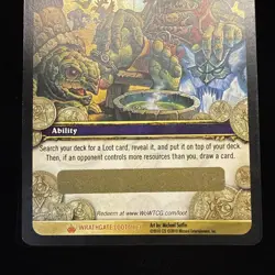 World of WarCraft TCG Landro’s Gift Unused Loot Card Spectral Tiger Mount Chance - Image 3