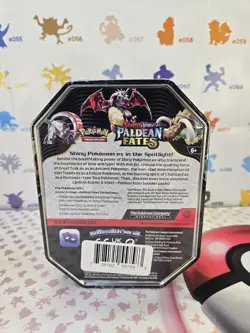 Pokemon TCG Scarlet & Violet Paldean Fates Great Tusk Ex Tin - Factory Sealed - Image 2