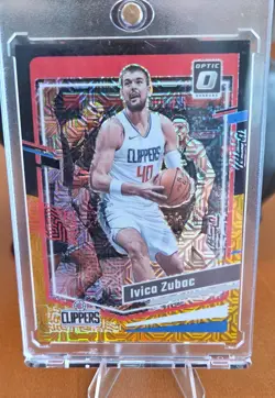 23-24 Panini Donruss Optic -Ivica Zubac #16 Choice Black Gold Prizm +Wemby /8 - Image 1