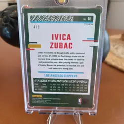 23-24 Panini Donruss Optic -Ivica Zubac #16 Choice Black Gold Prizm +Wemby /8 - Image 2