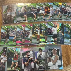 2025 Topps Chrome Tennis 35 Card Lot Parallel Refractor Inserts - Image 2