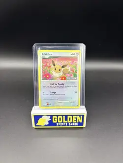 2008 Pokemon Eevee 62/100 Reverse Holo Platinum Stamp Burger King Promo MP - Image 1