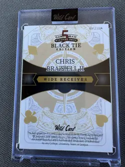 Chris Brazzell II - 5 Card Draw Stacked Deck Black Tie - Rare “Joker” Rookie 1/1 - Image 2