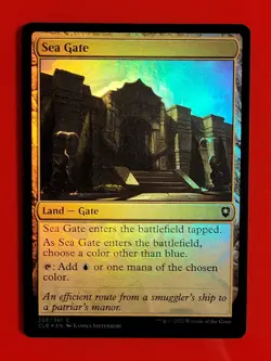 Sea Gate - Foil NM Battle for Baldur's Gate Commander MTG Magic the Gathering - Image 1