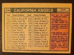 1975 O-pee-chee California Angels Baseball Card #236 - Image 2