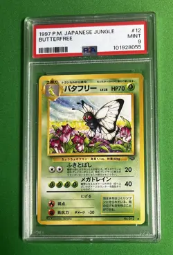 1997 POKEMON JAPANESE JUNGLE #012 BUTTERFREE MINT PSA 9 - Image 1
