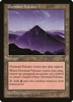 MTG Magic | LP-NM | Dormant Volcano - Visions - Image 1
