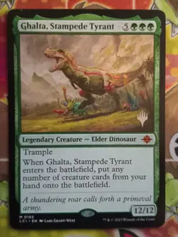 Magic The Gathering - Ghalta Stampede Tyrant - The Lost Caverns of Ixalan: Promo - Image 1