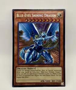 *** BLUE-EYES SHINING DRAGON *** SECRET RARE LCKC-EN008 YUGIOH! - Image 1